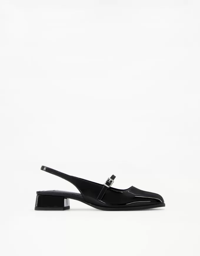 Slingback Mary Jane con tacco largo