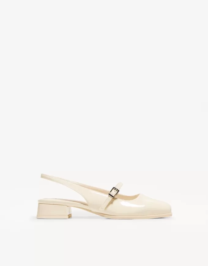 Slingback Mary Jane con tacco largo