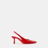 Slingback con tacco gattino