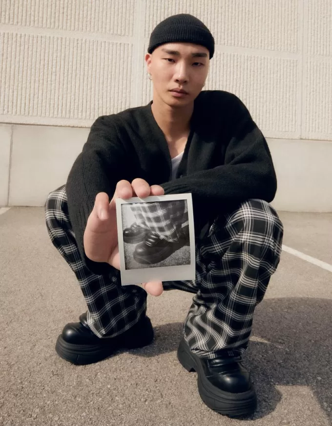 Sneaker con plateau monocromatiche