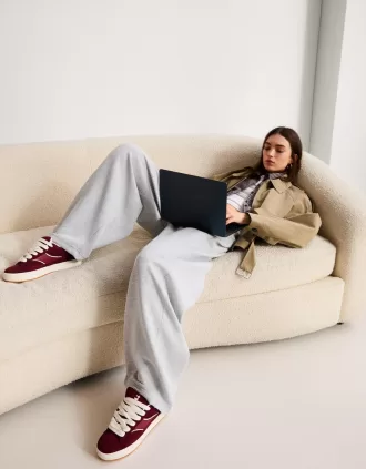 Sneaker da skater in PELLE