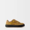 Sneaker da skater in pelle crosta