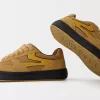 Sneaker da skater in pelle crosta