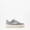 Sneaker da skater in pelle crosta