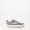 Sneaker da skater in pelle crosta