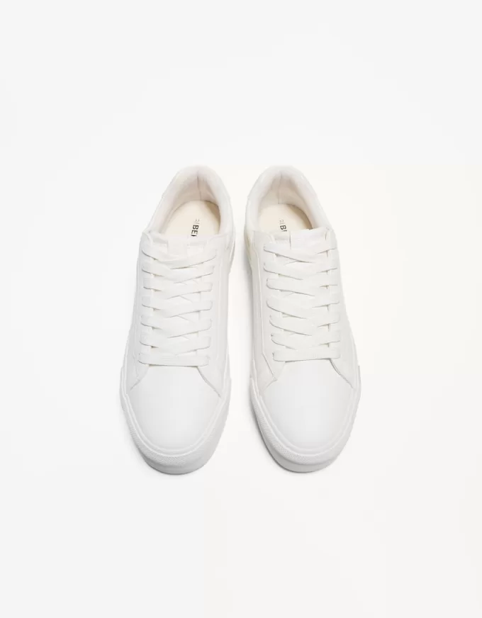 Sneaker platform con stampa animalier