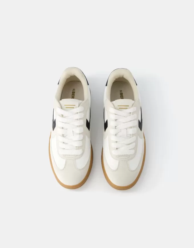 Sneakers retrò con dettaglio in pizzo