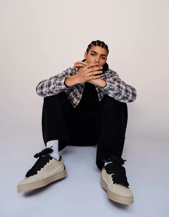 Sneakers skater con lacci XL