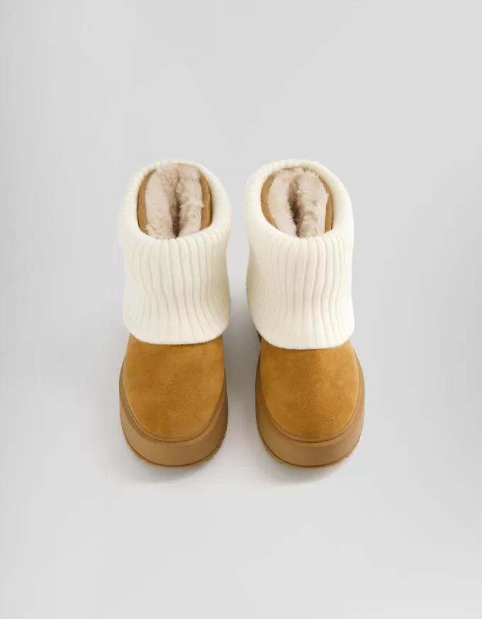 Stivaletti con plateau a calzino