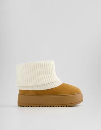 Stivaletti con plateau a calzino