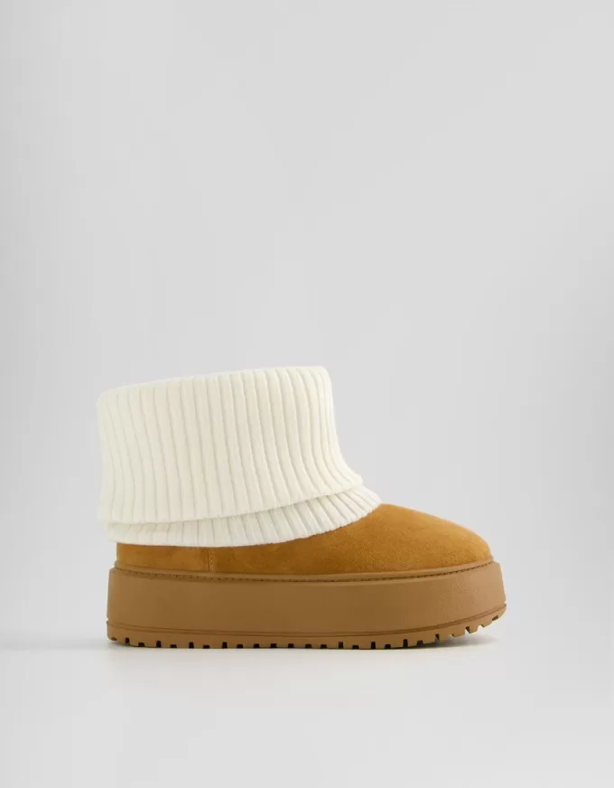 Stivaletti con plateau a calzino