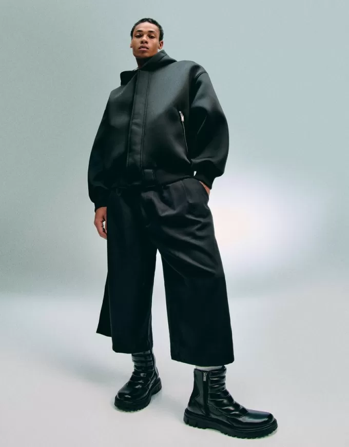 Stivaletti con plateau e fibbie