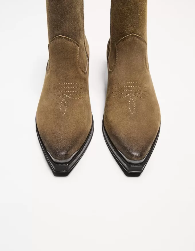 Stivaletti da cowboy con punta metallica