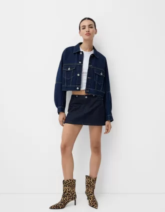 Stivaletti in PELLE stampa leopardo