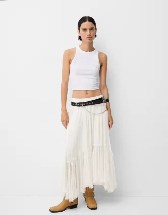 Stivali biker con punta squadrata