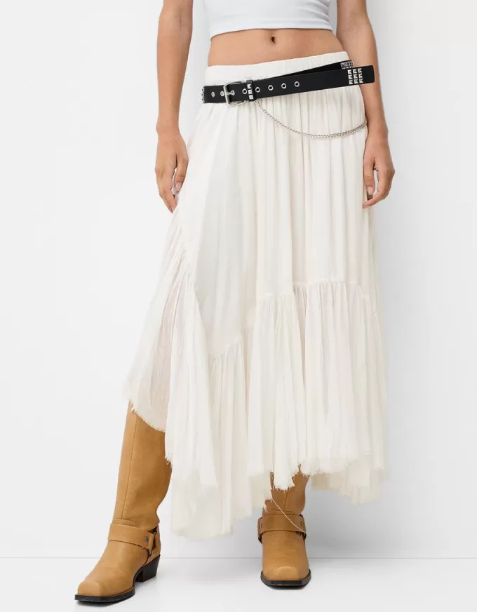 Stivali biker con punta squadrata