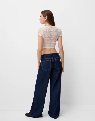 T-shirt Disney Bambi a maniche corte in pizzo