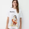 T-shirt Dua Lipa oversize a maniche corte