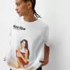 T-shirt Dua Lipa oversize a maniche corte