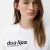 T-shirt Dua Lipa oversize a maniche corte