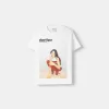 T-shirt Dua Lipa oversize a maniche corte