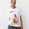 T-shirt Dua Lipa oversize a maniche corte