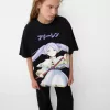 T-shirt Frieren oversize a maniche corte