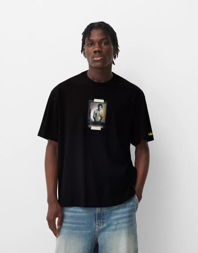 T-shirt Jean-Michel Basquiat a maniche corte