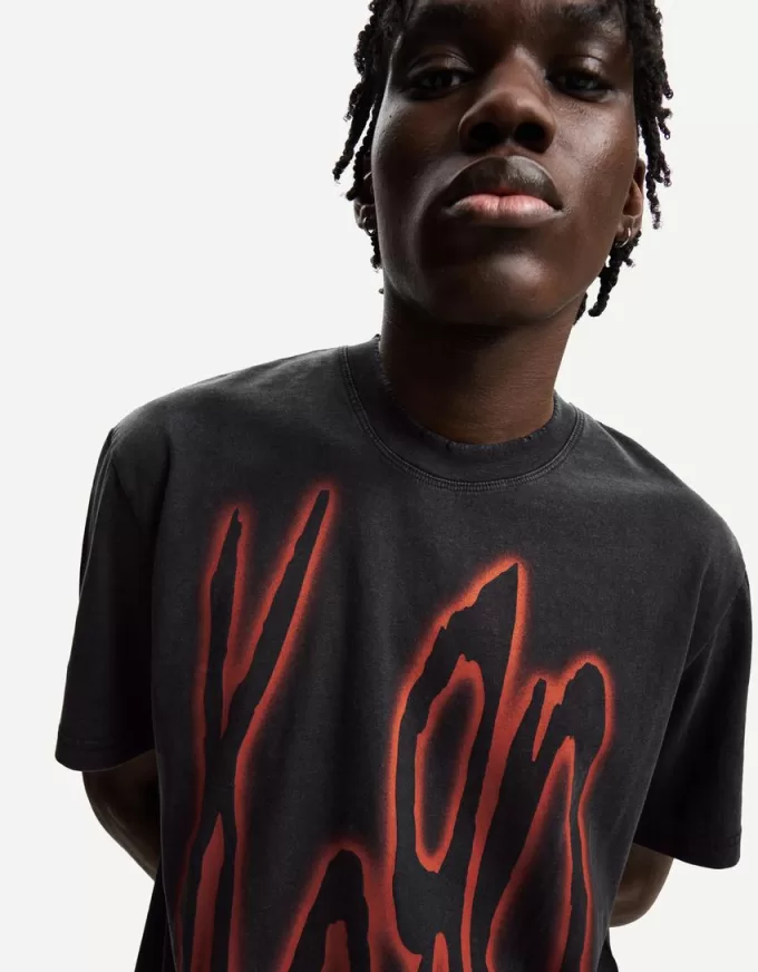 T-shirt Korn a manica corta