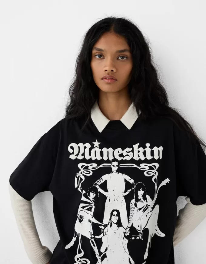 T-shirt Måneskin a manica corta