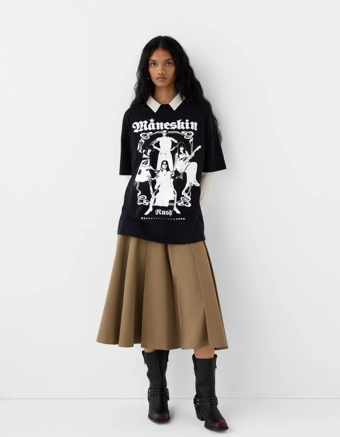 T-shirt Måneskin a manica corta