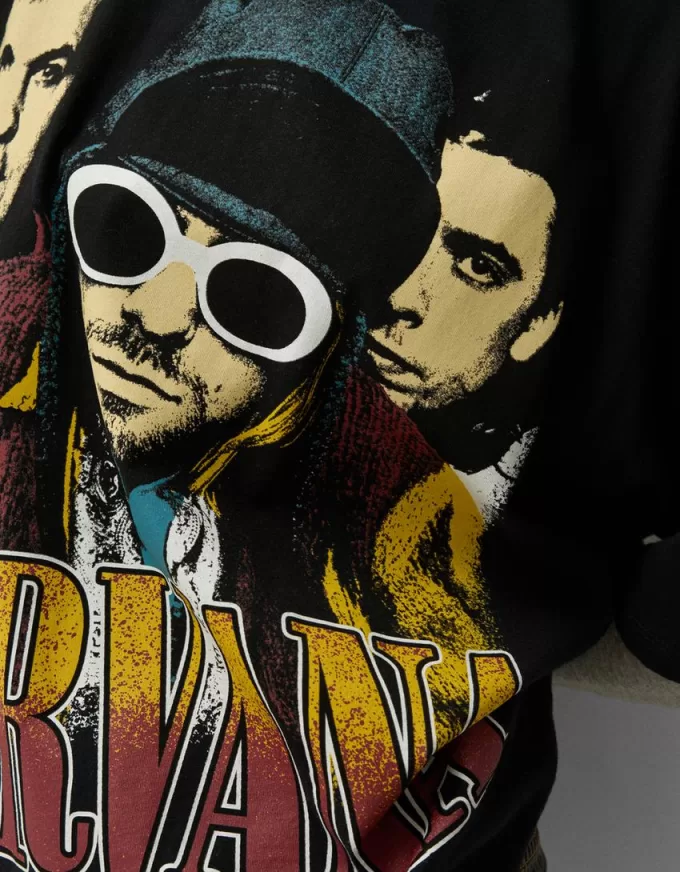 T-shirt Nirvana a maniche corte