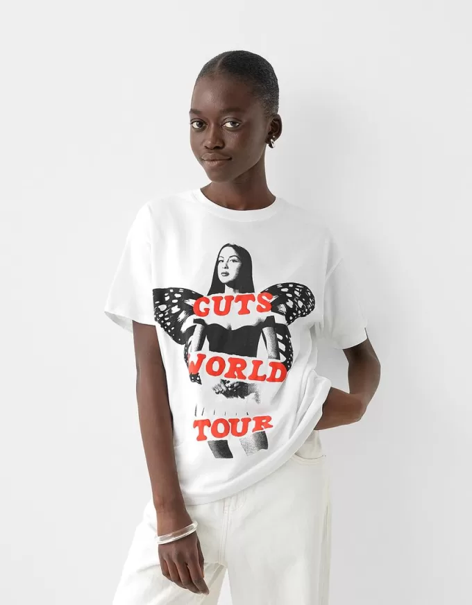 T-shirt Olivia Rodrigo a maniche corte