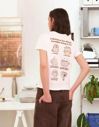 T-shirt Pusheen a maniche corte