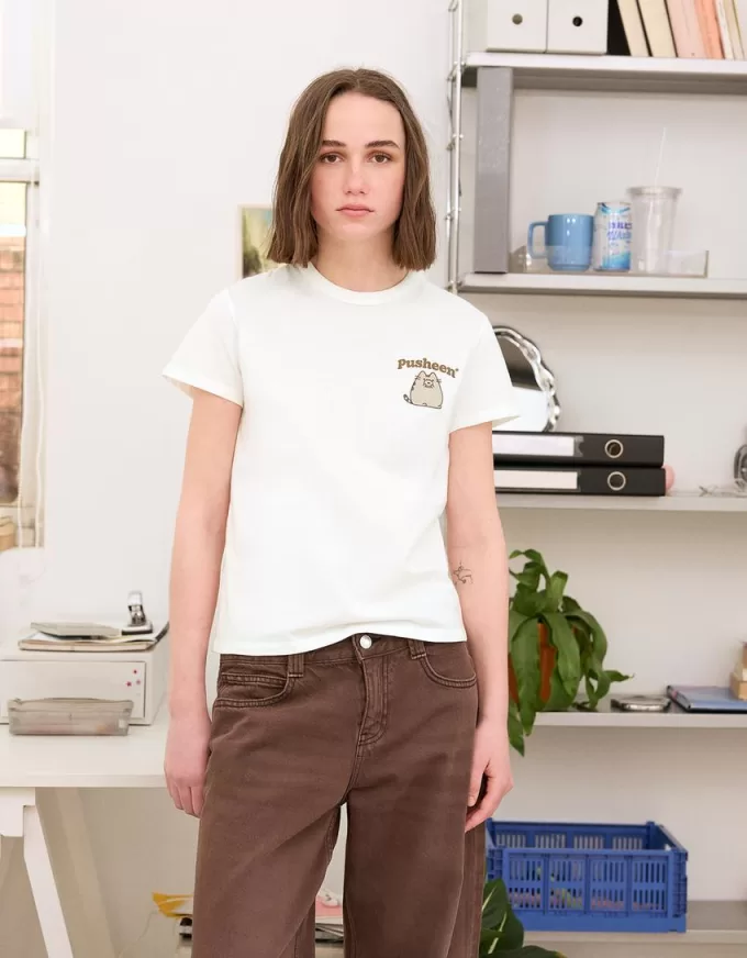 T-shirt Pusheen a maniche corte