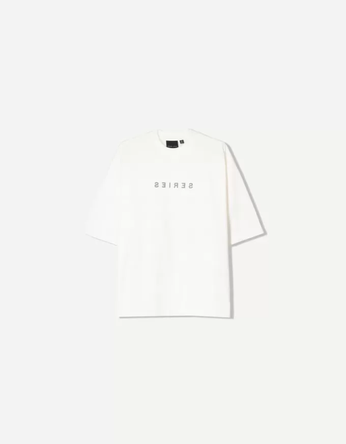 T-shirt a manica corta BERSHKA SERIES con stampa