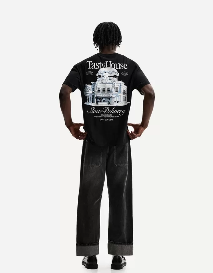 T-shirt a manica corta con stampa