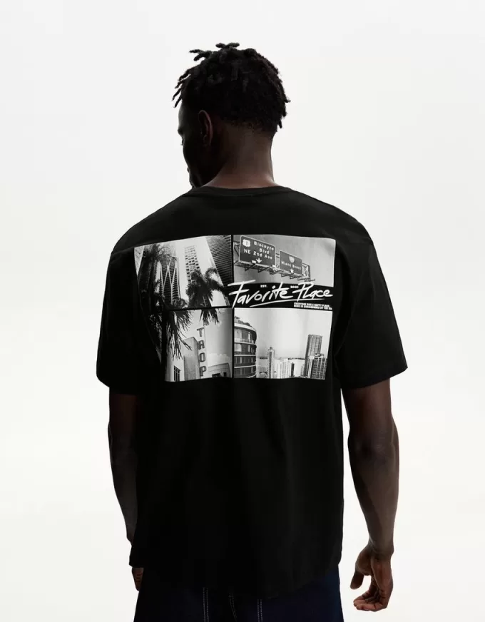 T-shirt a manica corta con stampa