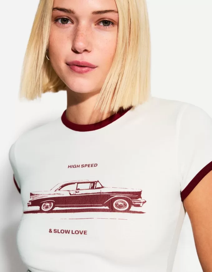 T-shirt a manica corta con stampa