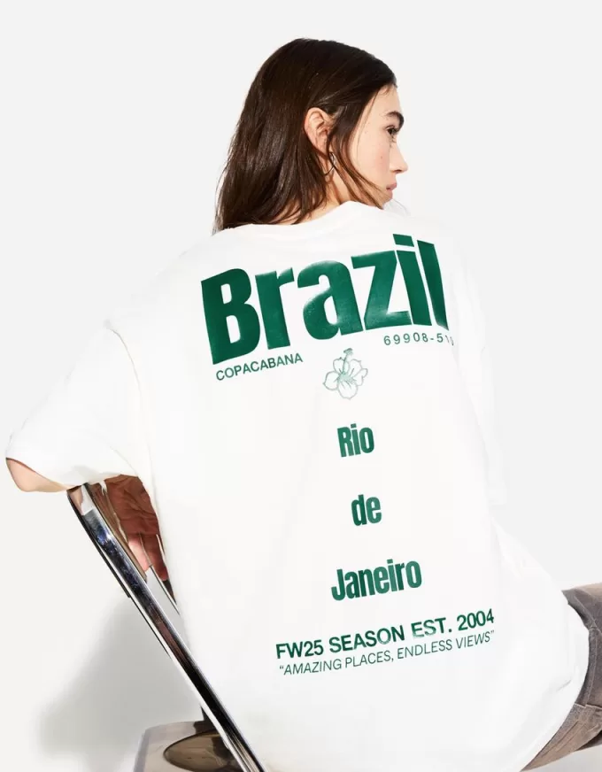 T-shirt a manica corta con stampa