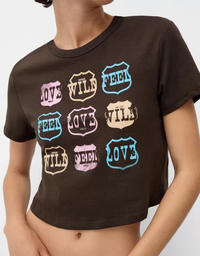 T-shirt a manica corta con stampa