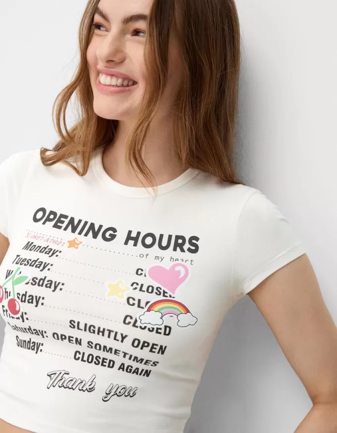 T-shirt a manica corta con stampa