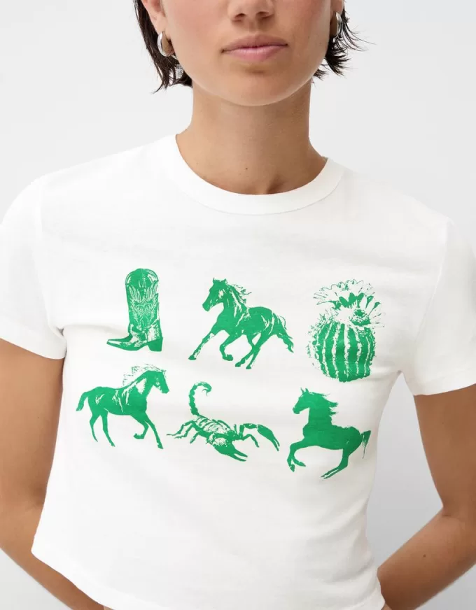 T-shirt a manica corta con stampa