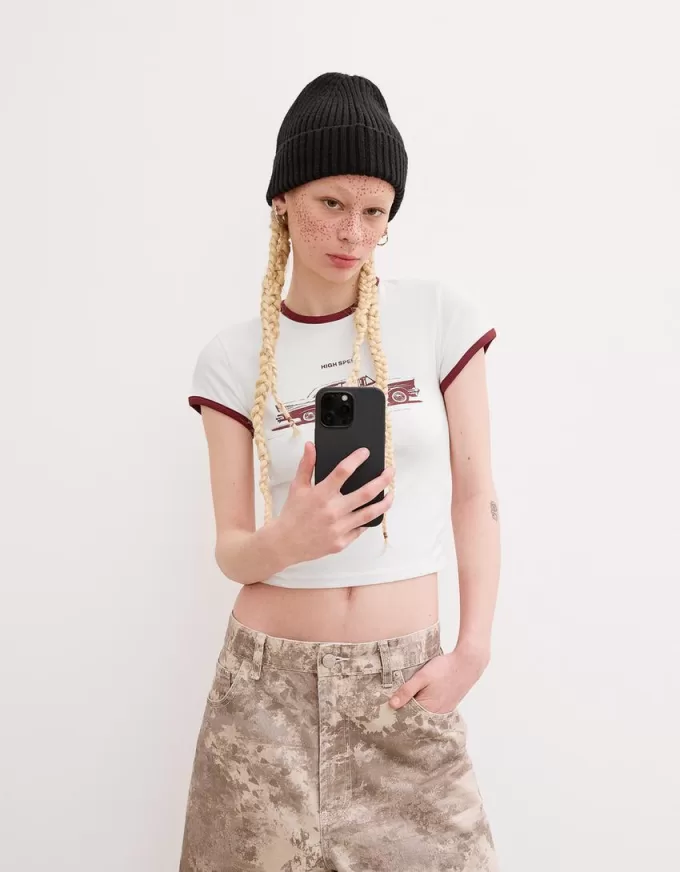 T-shirt a manica corta con stampa