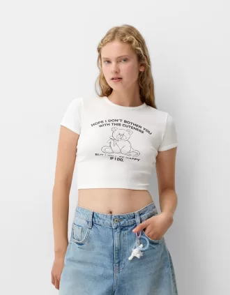 T-shirt a manica corta con stampa