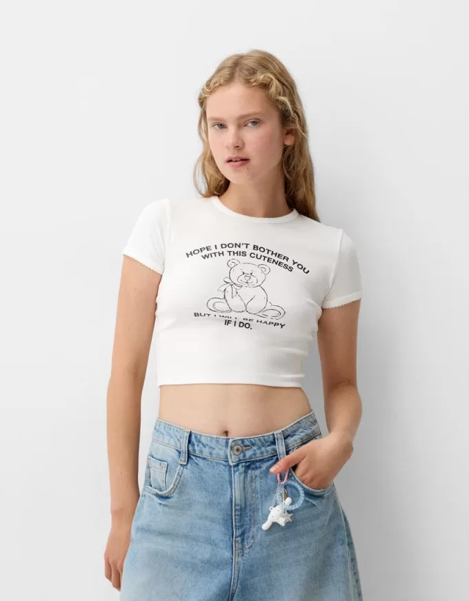 T-shirt a manica corta con stampa