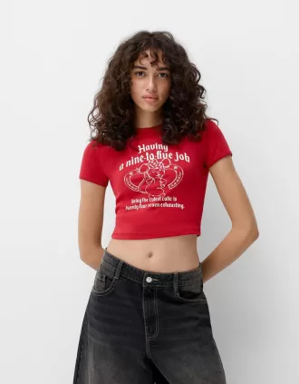 T-shirt a manica corta con stampa