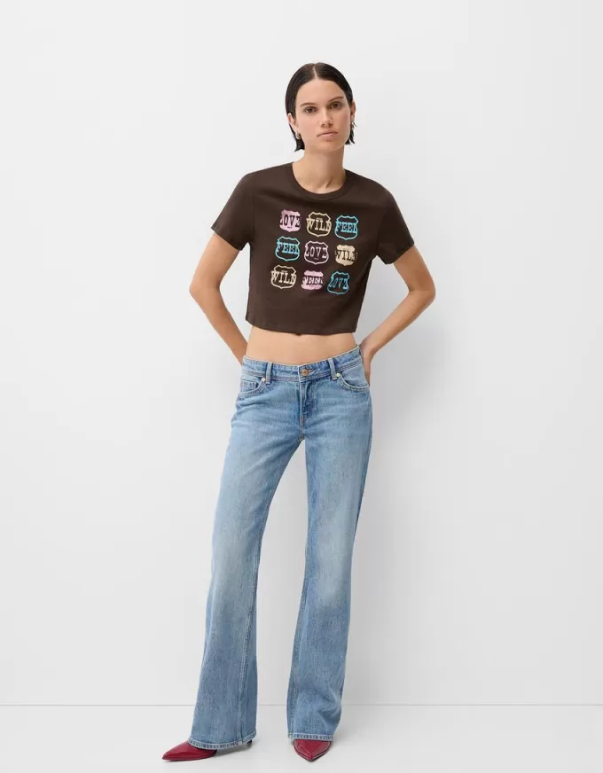 T-shirt a manica corta con stampa