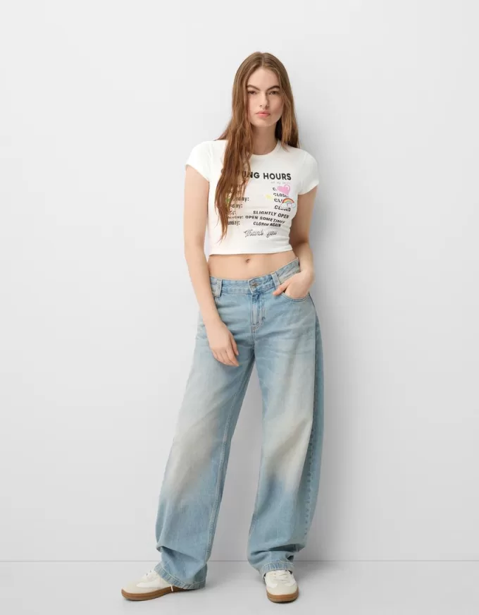 T-shirt a manica corta con stampa