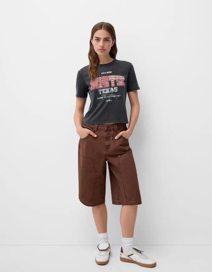 T-shirt a manica corta con stampa